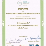 Dobra praktyka w konkursie \"Szkoła zawodowa najwyższej jakości\"